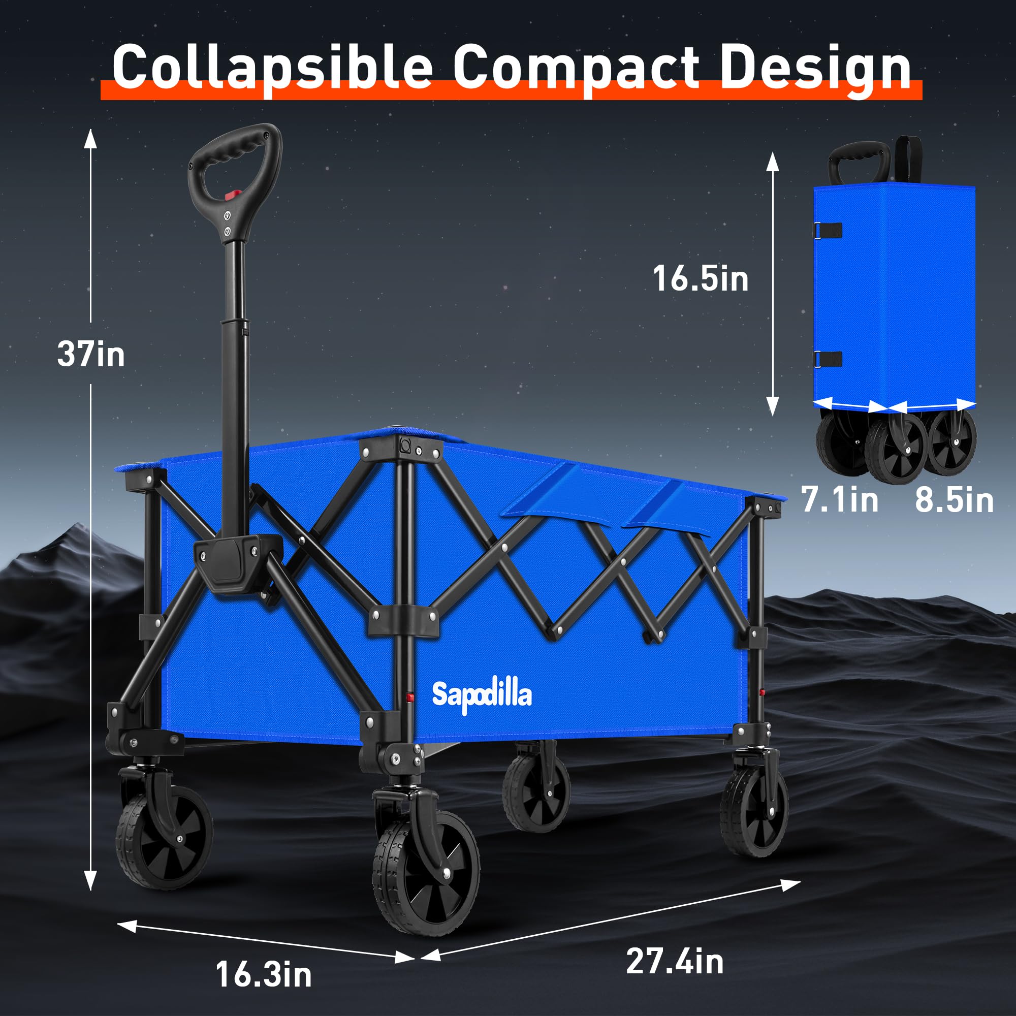 アート・デザイン・音楽 Bauwagen | Mobile Squatters Collapsible Foldable Wagons with Wheels, Lightweight Wagon Cart